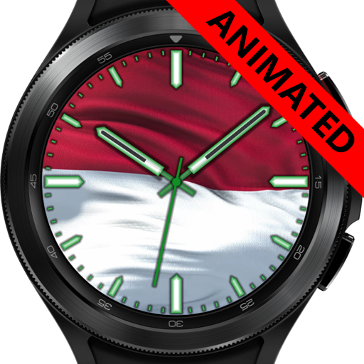 Indonesia Flag Watch Face